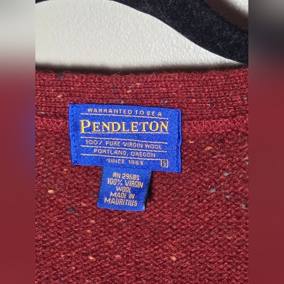Men Pendleton 100% Wool Academia Old Money Pocket Button Cardigan, Small - Picture 4 of 4